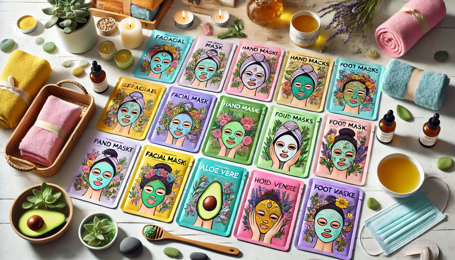 Mascarillas: faciales, manos, pies ...